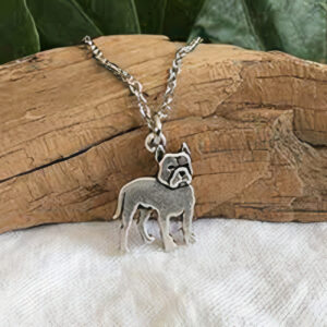 Pitbull Necklace Silver Chain