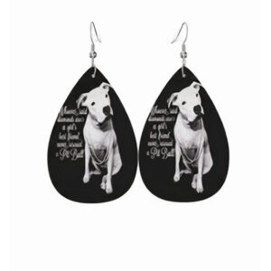 Pitbull & Girl Dog Earrings