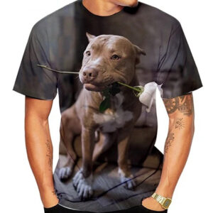 Pitbull Dog Printed T-Shirt